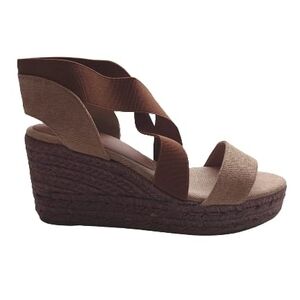 Castaner Women's Espadrilles Wedge Sandals Brown Size 39 NEW